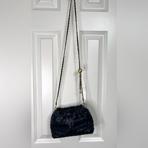 NWOT MacRae & Co. Woven Faux Leather Crossbody Bag